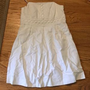 Lilly Pulitzer size 4 white strapless dress.  EUC